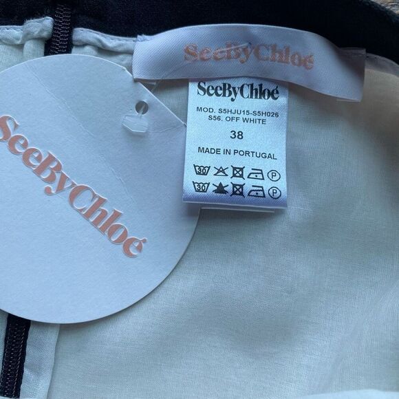 NWT See by Chloe White short skirt size 8 - Picture 8 of 9